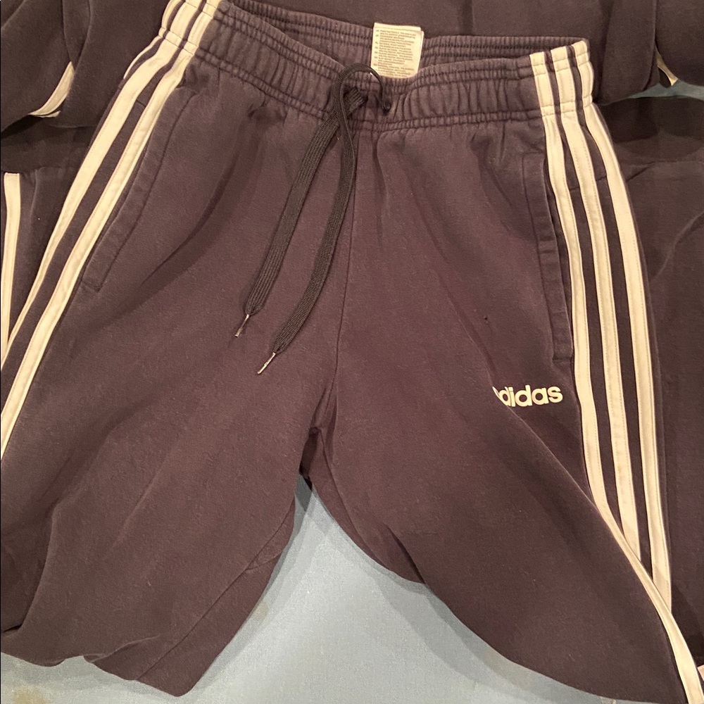 Adidas Men’s small Joggers with White Stripes - Picture 8 of 16